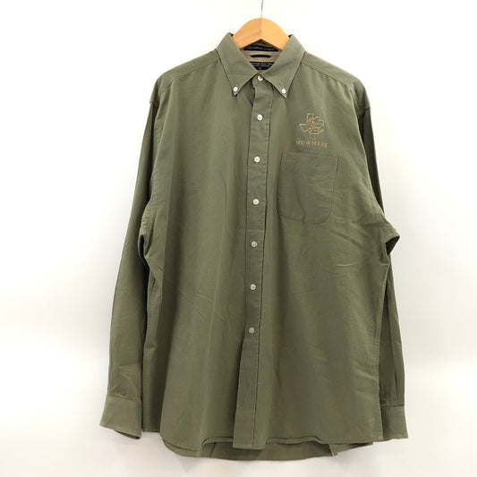 【現状渡し品】【メンズ】 DEVON＆JONES デボンアンドジョーンズ アドバンテージ ピマ ツイル 長袖シャツ カジュアルシャツ トップス 146-260813-hn-03-fur サイズ：XL カラー：オリーブ系 万代Net店