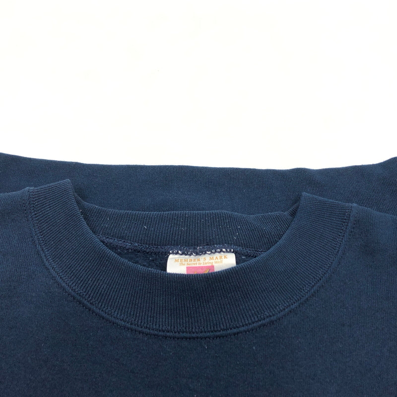 【現状渡し品】【メンズ】 MENBER'S MARK メンバーズ マーク REINDEER PRINT SWEATSHIRT プリント スウェットシャツ トレーナー トップス 146-260813-hn-05-fur サイズ：XXL カラー：ネイビー 万代Net店