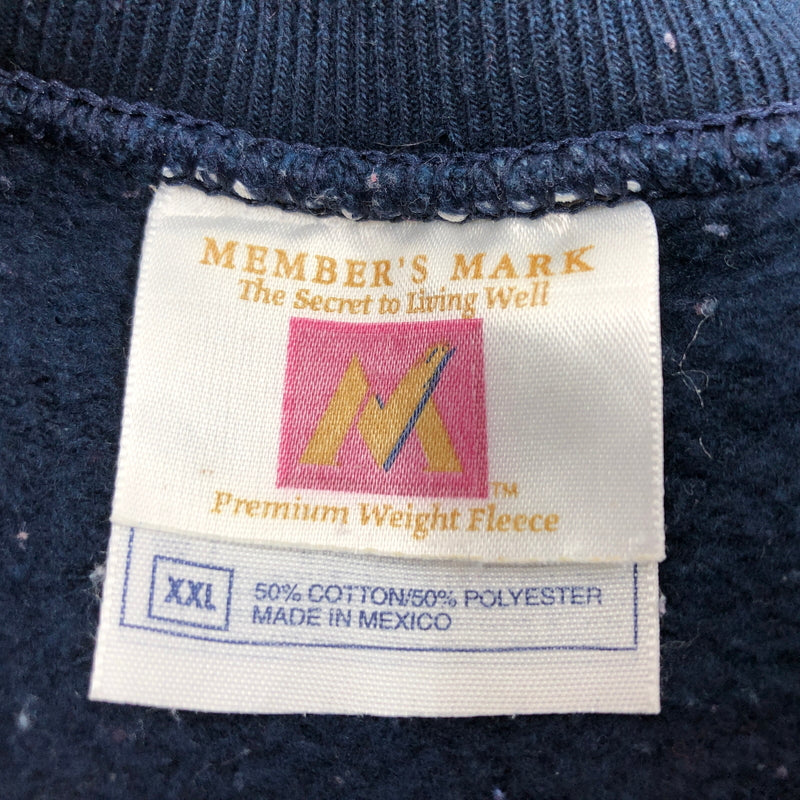 【現状渡し品】【メンズ】 MENBER'S MARK メンバーズ マーク REINDEER PRINT SWEATSHIRT プリント スウェットシャツ トレーナー トップス 146-260813-hn-05-fur サイズ：XXL カラー：ネイビー 万代Net店