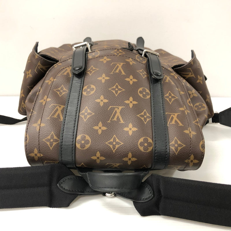 【中古品】【メンズ】 LOUIS VUITTON ルイ・ヴィトン M43735/モノグラム マカサークリストファーMM リュック バックパック かばん 179-231130-ma-8-tei カラー：ブラウン系 万代Net店