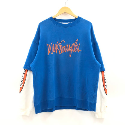 【中古品】【メンズ】 MARK GONZALES マークゴンザレス SWEATSHIRT 2H7-62365 スウェットシャツ トレーナー 重ね着風 トップス 142-260813-hn-06-fur サイズ：XL カラー：ブルー/ホワイト 万代Net店