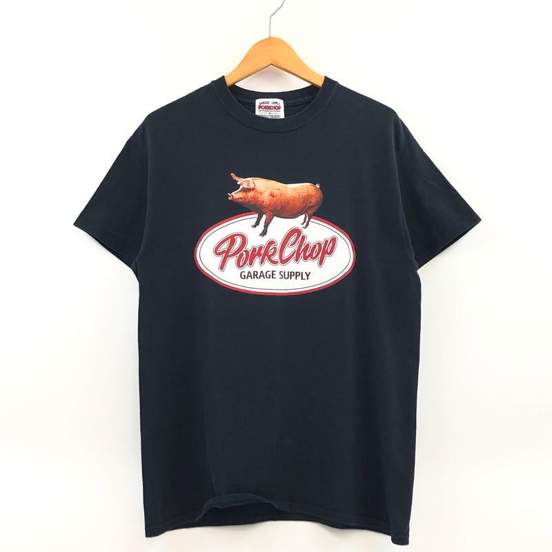 【中古品】【メンズ】 PORKCHOP GARAGE SUPPLY ポークチョップ ガレージサプライ S/S SHIRT プリント 半袖Tシャツ トップス 145-260813-hn-10-fur サイズ：M カラー：ブラック 万代Net店
