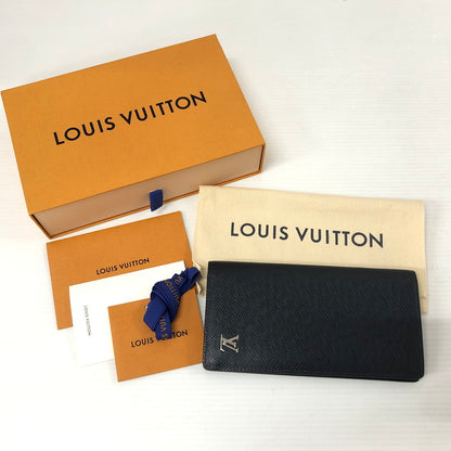 【中古品】【メンズ】 LOUIS VUITTON ルイ・ヴィトン M30285 ポルトフォイユ・ブラザ 長財布 二つ折り ウォレット  179-231130-ma-10-tei カラー：ネイビー 万代Net店