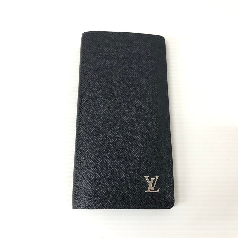 【中古品】【メンズ】 LOUIS VUITTON ルイ・ヴィトン M30285 ポルトフォイユ・ブラザ 長財布 二つ折り ウォレット  179-231130-ma-10-tei カラー：ネイビー 万代Net店