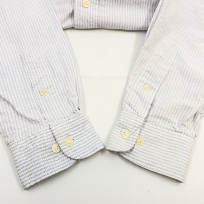 【中古品】【メンズ】 POLO RALPH LAUREN ポロ・ラルフローレン STRIPE L/S SHIRT ストライプ 長袖シャツ カジュアルシャツ トップス 146-260813-hn-11-fur サイズ：L カラー：パープル/ホワイト 万代Net店