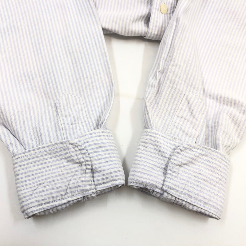 【中古品】【メンズ】 POLO RALPH LAUREN ポロ・ラルフローレン STRIPE L/S SHIRT ストライプ 長袖シャツ カジュアルシャツ トップス 146-260813-hn-11-fur サイズ：L カラー：パープル/ホワイト 万代Net店