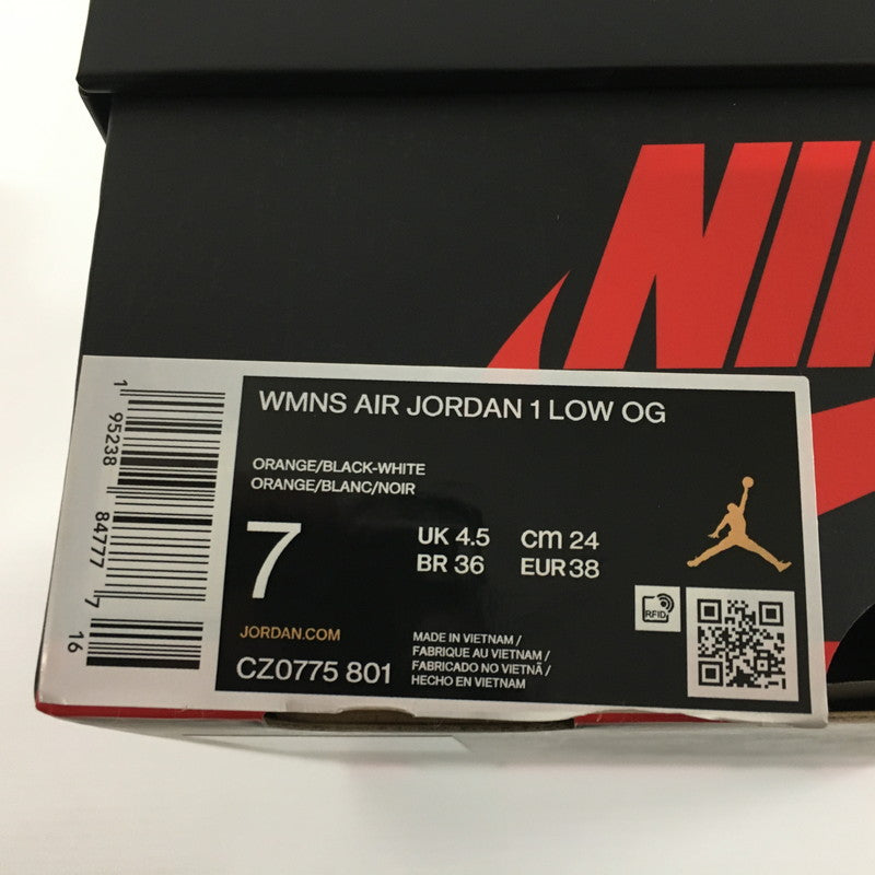 【中古品】【メンズ】 NIKE ナイキ NIKE WMNS AIR JORDAN 1LOW OG スニーカー 靴 160-240629-rk-8-tei サイズ：24cm カラー：オレンジ 万代Net店
