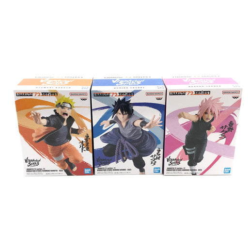 【未使用品】 NARUTO 72 series- 71 VIBRATION STARS ナルト/サスケ/サクラ 3体セット 051-261012-ma-03-fur 万代Net店