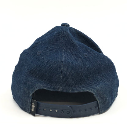 【中古品】【メンズ/レディース】 STUSSY ステューシー × NEWERA ニューエラ 9FIFTY DENIM BB CAP ロゴ刺繡 デニム ベースボールキャップ 帽子 185-260815-hn-04-fur サイズ：ONE SIZE カラー：インディゴ 万代Net店