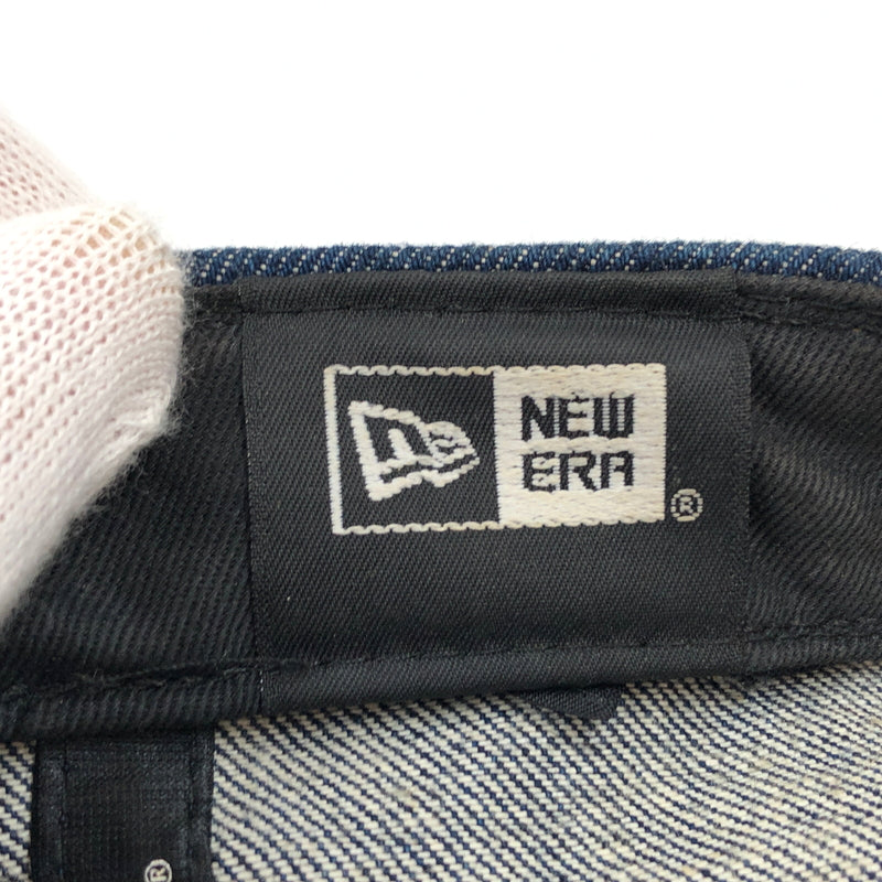 【中古品】【メンズ/レディース】 STUSSY ステューシー × NEWERA ニューエラ 9FIFTY DENIM BB CAP ロゴ刺繡 デニム ベースボールキャップ 帽子 185-260815-hn-04-fur サイズ：ONE SIZE カラー：インディゴ 万代Net店