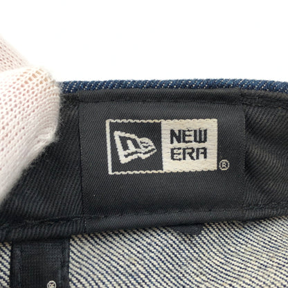 【中古品】【メンズ/レディース】 STUSSY ステューシー × NEWERA ニューエラ 9FIFTY DENIM BB CAP ロゴ刺繡 デニム ベースボールキャップ 帽子 185-260815-hn-04-fur サイズ：ONE SIZE カラー：インディゴ 万代Net店