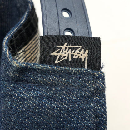 【中古品】【メンズ/レディース】 STUSSY ステューシー × NEWERA ニューエラ 9FIFTY DENIM BB CAP ロゴ刺繡 デニム ベースボールキャップ 帽子 185-260815-hn-04-fur サイズ：ONE SIZE カラー：インディゴ 万代Net店