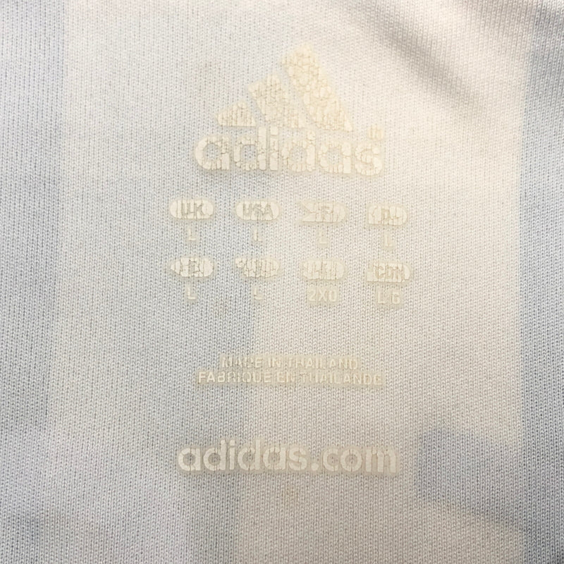 【中古品】【メンズ】 ADIDAS アディダス 2006 MESSI 19 UNIFORM アルゼンチン代表 メッシ ユニフォーム ゲームシャツ 半袖シャツ トップス 146-260815-hn-06-fur サイズ：L カラー：ライトブルー/ホワイト 万代Net店