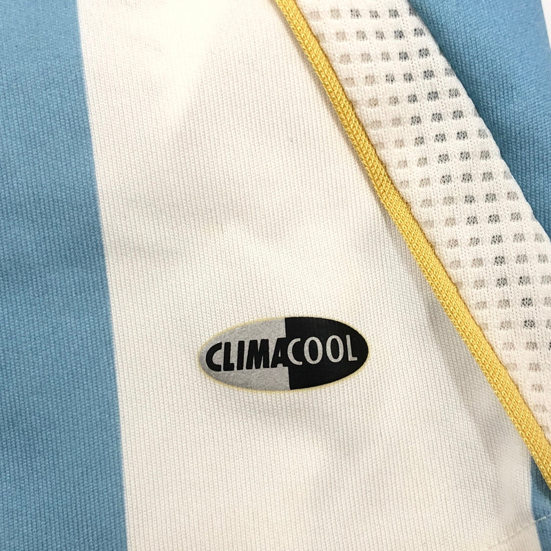 【中古品】【メンズ】 ADIDAS アディダス 2006 MESSI 19 UNIFORM アルゼンチン代表 メッシ ユニフォーム ゲームシャツ 半袖シャツ トップス 146-260815-hn-06-fur サイズ：L カラー：ライトブルー/ホワイト 万代Net店
