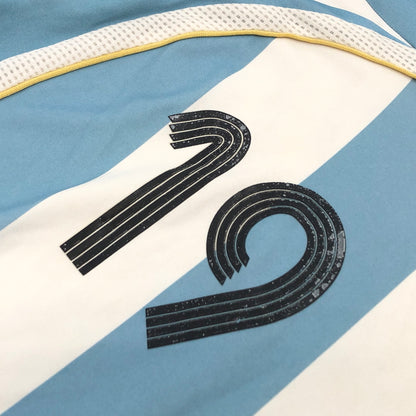 【中古品】【メンズ】 ADIDAS アディダス 2006 MESSI 19 UNIFORM アルゼンチン代表 メッシ ユニフォーム ゲームシャツ 半袖シャツ トップス 146-260815-hn-06-fur サイズ：L カラー：ライトブルー/ホワイト 万代Net店