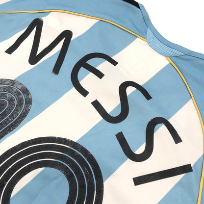 【中古品】【メンズ】 ADIDAS アディダス 2006 MESSI 19 UNIFORM アルゼンチン代表 メッシ ユニフォーム ゲームシャツ 半袖シャツ トップス 146-260815-hn-06-fur サイズ：L カラー：ライトブルー/ホワイト 万代Net店