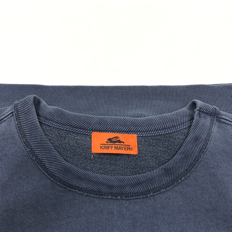 【中古品】【メンズ】 KRIFF MAYER クリフメイヤー HEAVY WEIGHT PIGMENT CREW ヘビーウェイト ピグメント クルー スウェット トレーナー トップス 144-260815-hn-07-fur サイズ：XL カラー：ネイビー 万代Net店