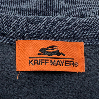 【中古品】【メンズ】 KRIFF MAYER クリフメイヤー HEAVY WEIGHT PIGMENT CREW ヘビーウェイト ピグメント クルー スウェット トレーナー トップス 144-260815-hn-07-fur サイズ：XL カラー：ネイビー 万代Net店