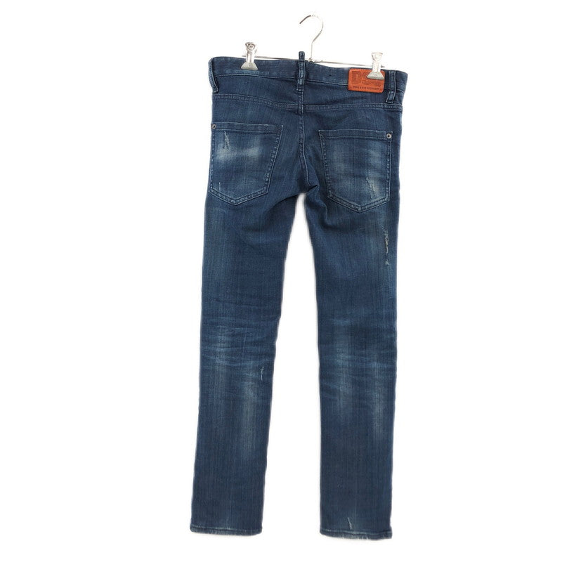 【現状渡し品】【メンズ】 DSQUARED2 ディースクエアード F3-452 ダメージ加工 デニムパンツ ボトムス 152-250927-hn-01-fur サイズ：42 カラー：インディゴ 万代Net店