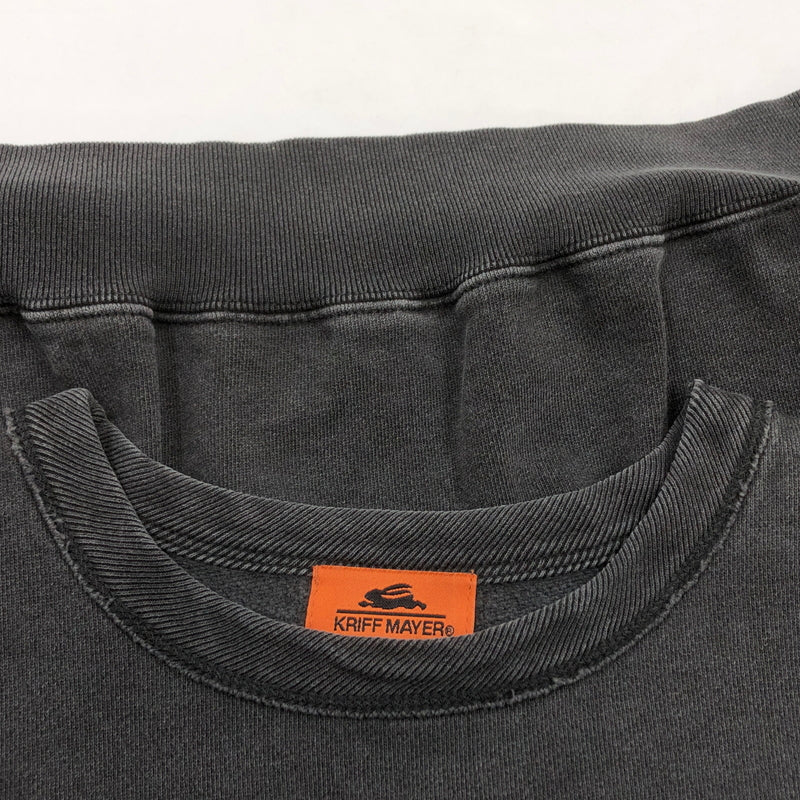 【中古品】【メンズ】 KRIFF MAYER クリフメイヤー HEAVY WEIGHT PIGMENT CREW ヘビーウェイト ピグメント クルー スウェット トレーナー トップス 144-260815-hn-08-fur サイズ：XL カラー：チャコール系 万代Net店