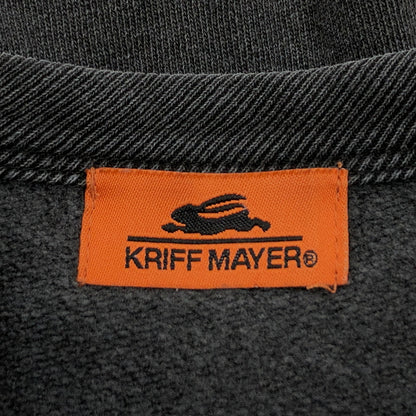【中古品】【メンズ】 KRIFF MAYER クリフメイヤー HEAVY WEIGHT PIGMENT CREW ヘビーウェイト ピグメント クルー スウェット トレーナー トップス 144-260815-hn-08-fur サイズ：XL カラー：チャコール系 万代Net店