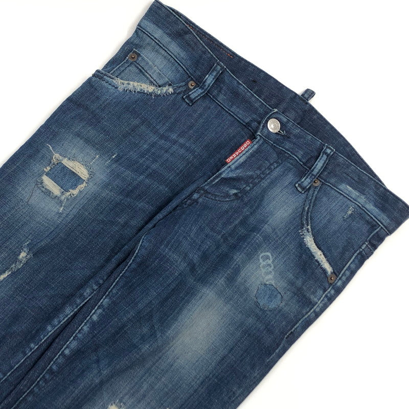 【現状渡し品】【メンズ】 DSQUARED2 ディースクエアード F3-452 ダメージ加工 デニムパンツ ボトムス 152-250927-hn-01-fur サイズ：42 カラー：インディゴ 万代Net店