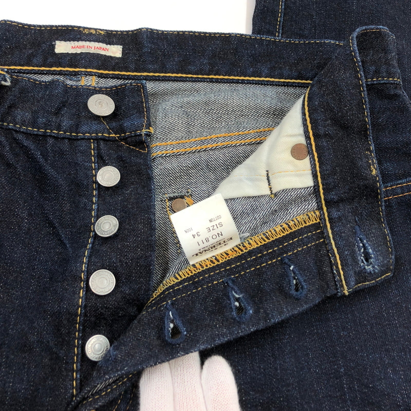 【中古品】【メンズ】 ETERNAL エターナル BUTTON FLY DENIM PANTS NO.8110 ボタンフライ デニムパンツ ボトムス 156-260815-hn-09-fur サイズ：34 カラー：インディゴ 万代Net店