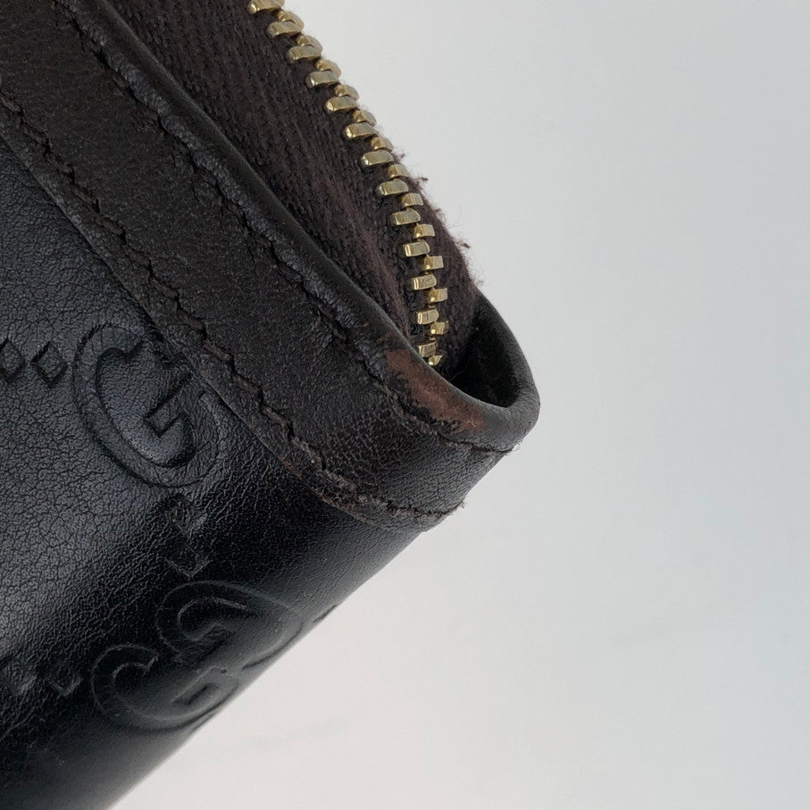 【中古品】【メンズ/レディース】 GUCCI グッチ 308012 ラウンドファスナー 長財布 200-250203-SY-01-iwa カラー：BLOWN 万代Net店