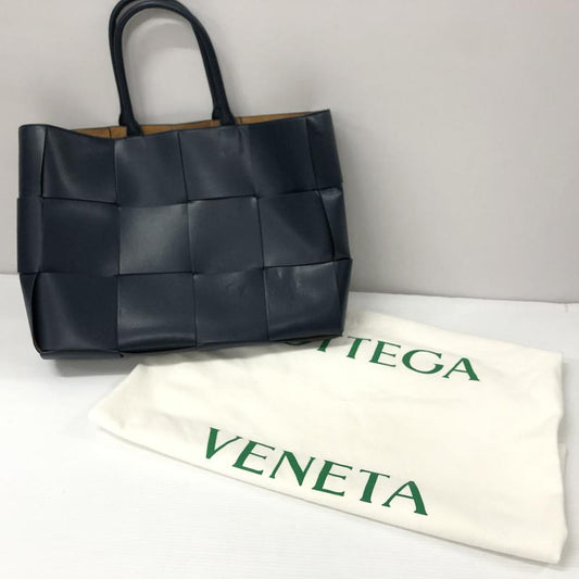 【中古品】【メンズ】 BOTTEGAVENETA ボッテガヴェネタ ラージ アルコ トートバッグ かばん 180-240220-ma-2-tei カラー：ネイビー 万代Net店