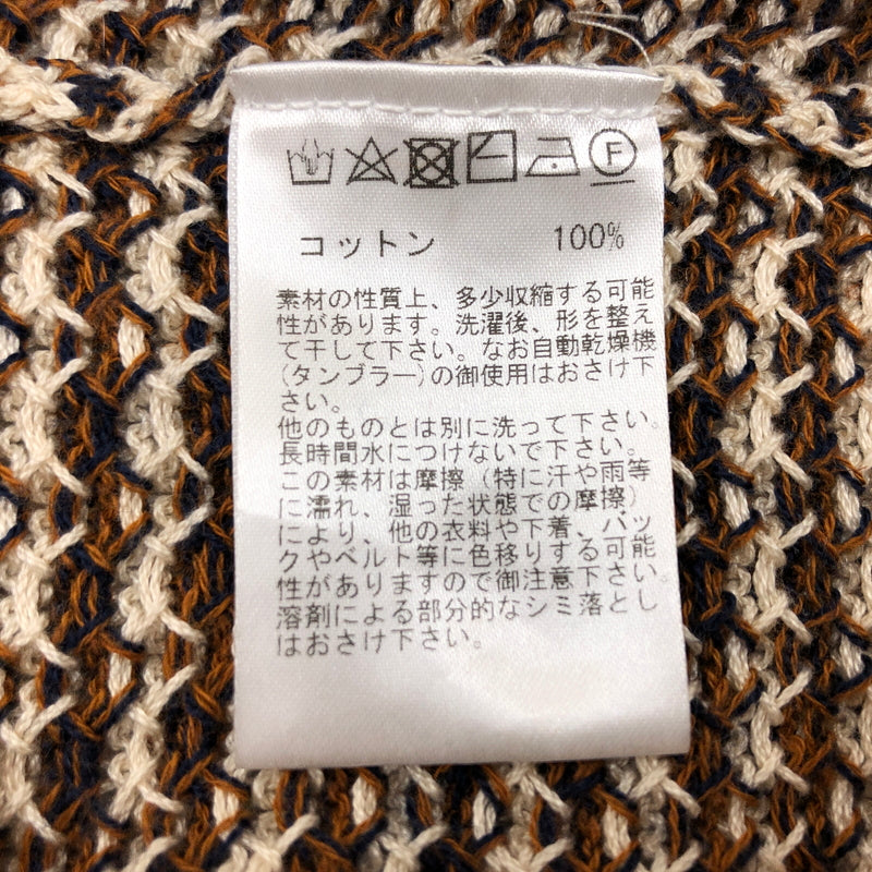 【中古品】【メンズ】 RAFFA MOLINA ラッファモリーナ S/S KNIT 半袖ニット トップス 141-260816-hn-05-fur サイズ：M カラー：ブラウン/ベージュ 万代Net店