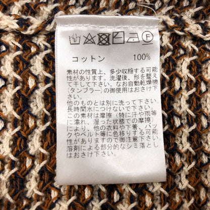 【中古品】【メンズ】 RAFFA MOLINA ラッファモリーナ S/S KNIT 半袖ニット トップス 141-260816-hn-05-fur サイズ：M カラー：ブラウン/ベージュ 万代Net店