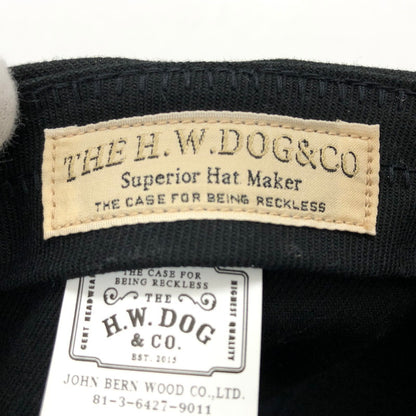 【中古品】【メンズ/レディース】 THE H.W.DOG&CO. ザ エイチ ダブリュー ドッグ アンド コー TRACKER CAP D-00004 トラッカーキャップ 帽子 185-250215-hn-05-fur サイズ：ONE カラー：ブラック 万代Net店