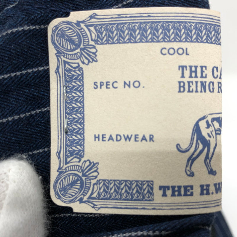 【中古品】【メンズ】 THE H.W.DOG&CO. ザ エイチ ダブリュー ドッグ アンド コー BB WASH CAS D-00762 キャスケットハンチング 帽子 185-250215-hn-06-fur サイズ：ONE カラー：インディゴ系 万代Net店