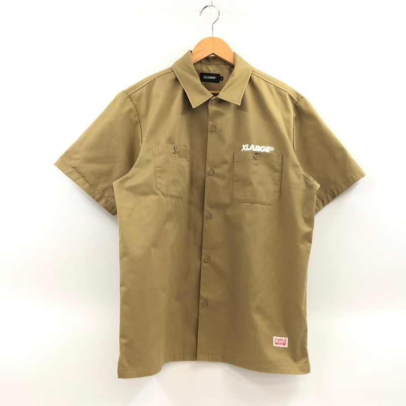 【中古品】【メンズ】 XLARGE エクストララージ WORK S/S SHIRT 01191403 半袖 ワークシャツ トップス 142-260816-hn-07-fur サイズ：XL カラー：カーキ 万代Net店