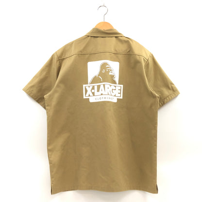 【中古品】【メンズ】 XLARGE エクストララージ WORK S/S SHIRT 01191403 半袖 ワークシャツ トップス 142-260816-hn-07-fur サイズ：XL カラー：カーキ 万代Net店