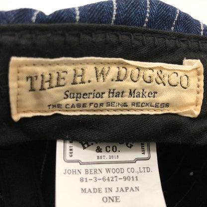 【中古品】【メンズ】 THE H.W.DOG&CO. ザ エイチ ダブリュー ドッグ アンド コー BB WASH CAS D-00762 キャスケットハンチング 帽子 185-250215-hn-06-fur サイズ：ONE カラー：インディゴ系 万代Net店