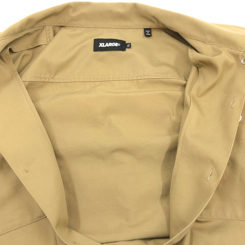【中古品】【メンズ】 XLARGE エクストララージ WORK S/S SHIRT 01191403 半袖 ワークシャツ トップス 142-260816-hn-07-fur サイズ：XL カラー：カーキ 万代Net店