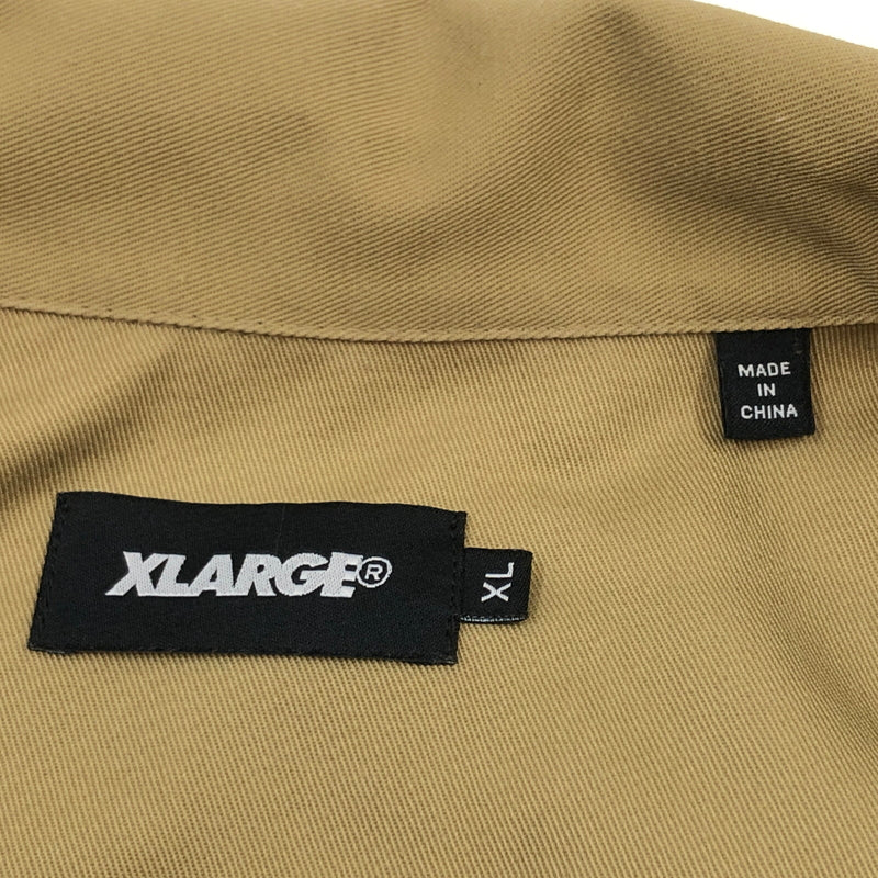 【中古品】【メンズ】 XLARGE エクストララージ WORK S/S SHIRT 01191403 半袖 ワークシャツ トップス 142-260816-hn-07-fur サイズ：XL カラー：カーキ 万代Net店