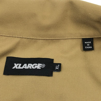 【中古品】【メンズ】 XLARGE エクストララージ WORK S/S SHIRT 01191403 半袖 ワークシャツ トップス 142-260816-hn-07-fur サイズ：XL カラー：カーキ 万代Net店