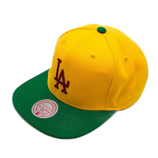 【中古品】【メンズ/レディース】 MITCHELL＆NESS ミッチェルアンドネス スナップバックキャップ 帽子 185-250927-hn-04-fur サイズ：表記なし カラー：イエロー/グリーン 万代Net店