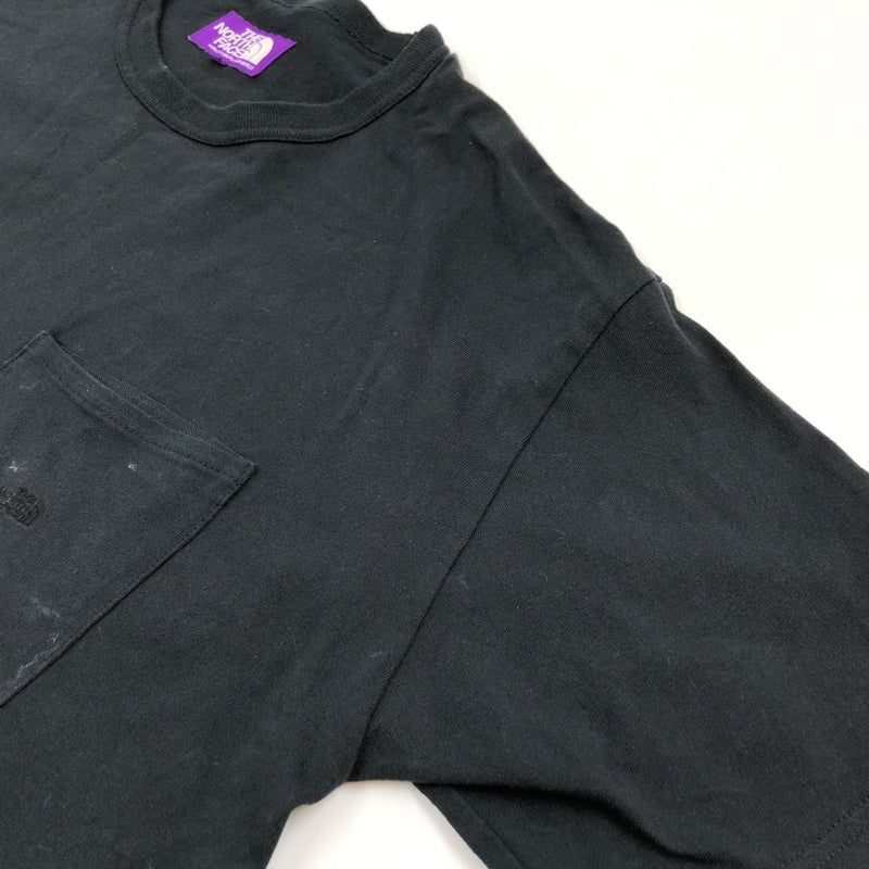 【現状渡し品】【メンズ】 THE NORTH FACE PURPLE LABEL ザノースフェイスパープルレーベル S/S POCKET TEE 半袖 ポケット付き Tシャツ トップス 144-260816-hn-10-fur サイズ：L カラー：ブラック 万代Net店