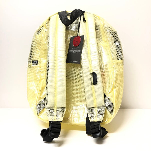 【中古品】【メンズ】 STUSSY ステューシー STUSSY リュック Herschel Clear Yellow Tarpaulin Lawson コラボ(STUSSY×Herschel backpack バックパック Daypack デイパック Bag バッグ ハーシェル  188-250112-SU-31-tomh 万代Net店