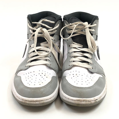 【中古品】【メンズ】 NIKE ナイキ AIR JORDAN 1 MID 554724-078 エアジョーダン1 ミッド スニーカー シューズ 靴 160-260817-hn-03-fur サイズ：26.5cm US8.5 カラー：グレー/ホワイト/アンスラサイト 万代Net店