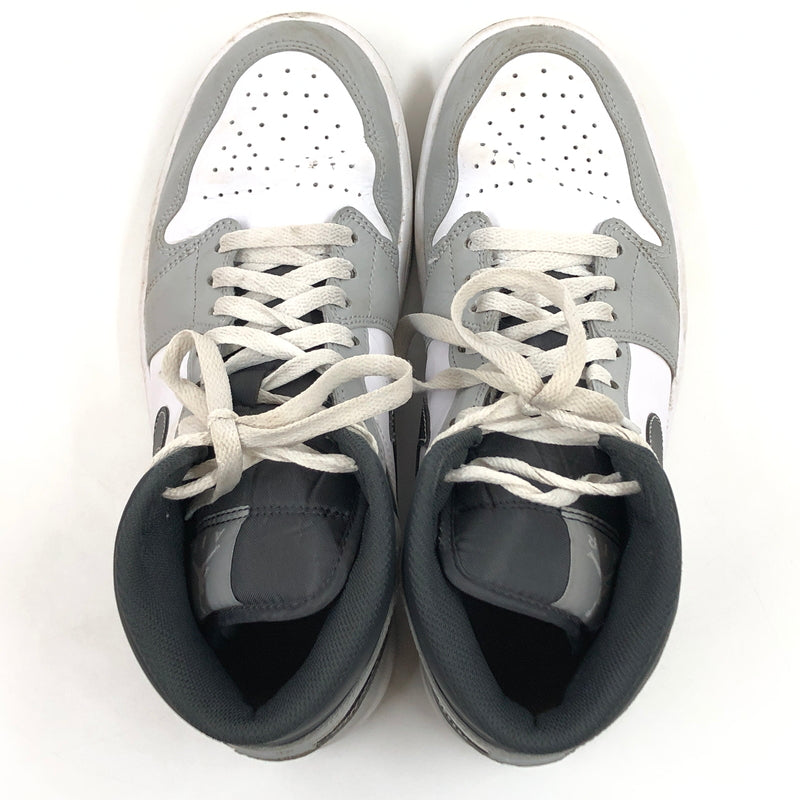 【中古品】【メンズ】 NIKE ナイキ AIR JORDAN 1 MID 554724-078 エアジョーダン1 ミッド スニーカー シューズ 靴 160-260817-hn-03-fur サイズ：26.5cm US8.5 カラー：グレー/ホワイト/アンスラサイト 万代Net店