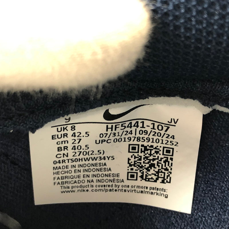 【中古美品】【メンズ】 NIKE ナイキ DUNK LOW RETRO HF5441-107 ダンク ロー レトロ スニーカー シューズ 靴 160-251220-hn-05-fur サイズ：27.0cm US 9 カラー：ネイビー/ホワイト系 万代Net店