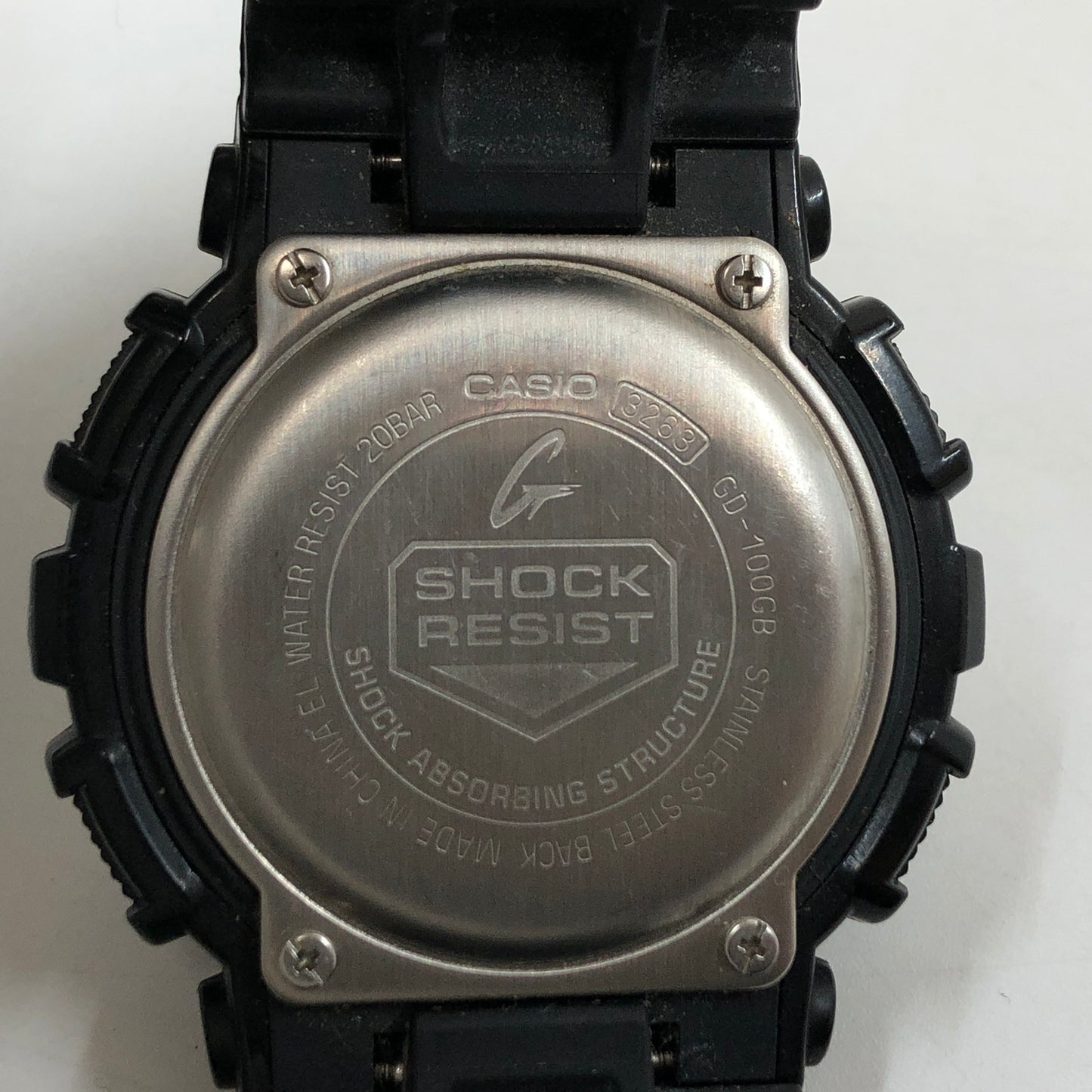 【中古品】【メンズ】 G-SHOCK ジーショック GD-100GB-1JF GD-100 SERIES DIGITAL WATCH デジタル 腕時計 196-260531-hn-02-fur カラー：ブラック/ゴールド 万代Net店