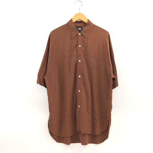 【中古品】【メンズ/レディース】 THE NORTH FACE ザ・ノースフェイス SHORT SLEEVE ARROW LINE SHIRT NR22563 ショートスリーブ アローラインシャツ 半袖シャツ カジュアルシャツ トップス 144-260817-hn-06-fur サイズ：M カラー：ブラウン 万代Net店