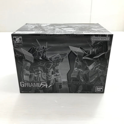 【中古美品】 GフレームFA フリーダムガンダム＆ジャスティスガンダム リアルタイプカラー 食玩 フィギュア 未開封 056-260609-ti-11-tag 万代Net店