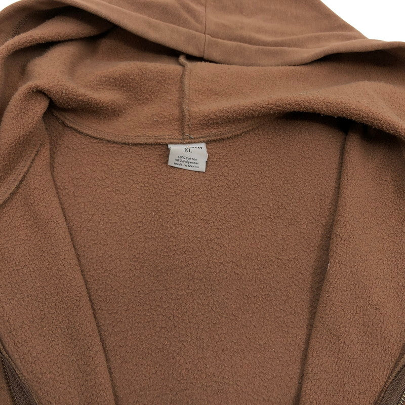 【現状渡し品】【メンズ】 Carhartt カーハート ジップパーカー スウェット 長袖 トップス 142-251221-hn-01-fur サイズ：XL カラー：ブラウン 万代Net店