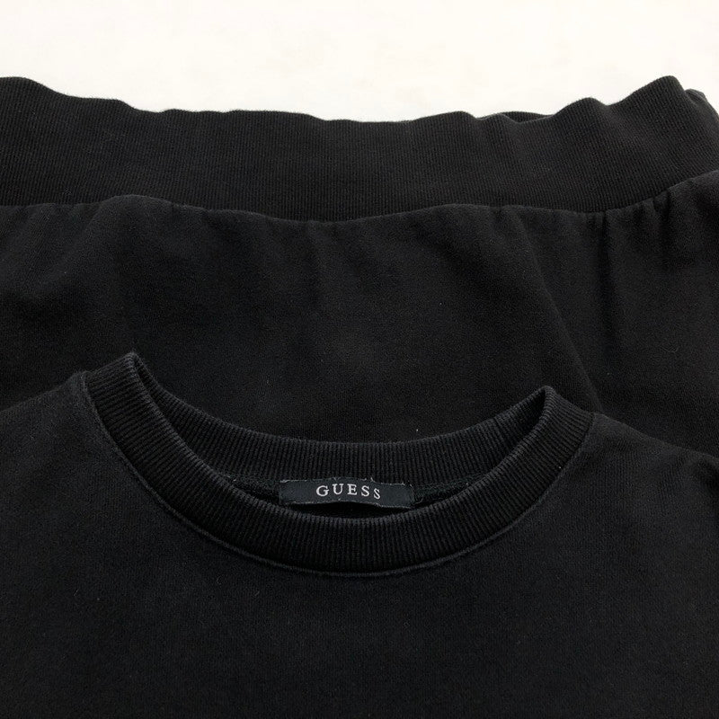 【現状渡し品】【メンズ】 Guess ゲス スウェット トレーナー 長袖 トップス 141-260307-hn-07-fur サイズ：S カラー：ブラック 万代Net店